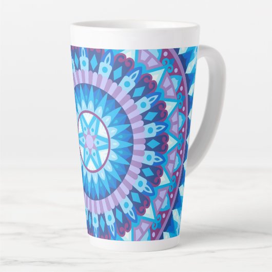 Winter Mandala Latte Mok (Rechterhoek)