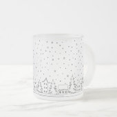 Winter Matglas Koffiemok (Voorkant rechts)