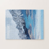 Winter Meer van Annecy, Haute Savoie Legpuzzel (Horizontaal)