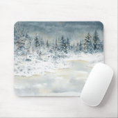 Winter Meer van Mousepad Muismat (Met muis)