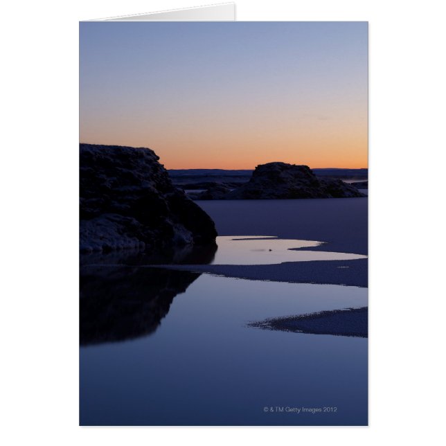 Winter, meer van Myvatn, IJsland (Voorkant)