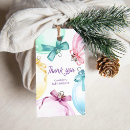 Winter Meisje Baby shower Cadeaulabel