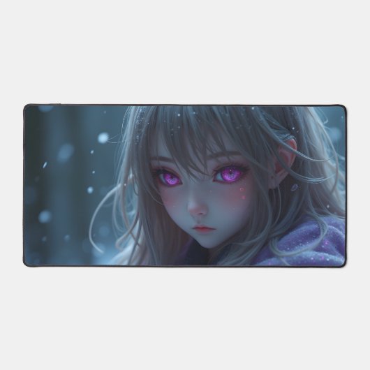 Winter meisje met  ogen Computer pad (Voorkant)