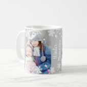 Winter Memories Snowflakes Twee foto Koffiemok (Voorkant links)