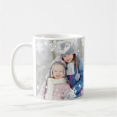 Winter Memories Snowflakes Twee foto Koffiemok (Links)
