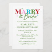 Winter Merry & Bride Bachelorette Kaart (Voorkant / Achterkant)