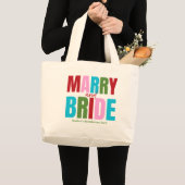 Winter Merry & Bruidsmeisjes Bruiloft Grote Tote Bag (Voorkant (product))