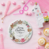 Winter Merry Kerstparty Papieren Bordje (Feest)