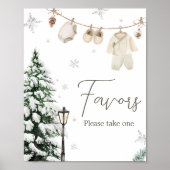 Winter Merry Little Baby Kleding Favorieten Poster (Voorkant)