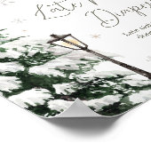 Winter Merry Little Baby Kleding Late Night Luier Poster (Hoek)