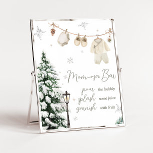Winter Merry Little Baby Kleding Mom Osa Bar Poster