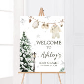 Winter Merry Little Baby Kleding Welkom Poster