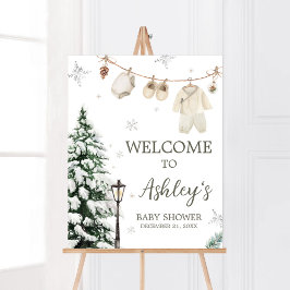 Winter Merry Little Baby Kleding Welkom Poster