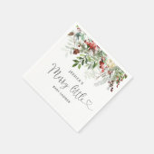 Winter Merry Little baby shower servetten (Hoek)