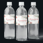 Winter Merry Little Christmas Baby shower Waterfles Etiket<br><div class="desc">Verhoog uw baby shower met onze charmante Christmas Baby shower Bottle Label Printable. Versierd met schattige baby-motieven,  voegen deze aanpasbare labels een vleugje eigenzinnigheid toe aan uw evenement. Personaliseer voor creëer een heerlijke sfeer die je versnaperingen net zo schattig maakt als ze verfrissend zijn! BS983</div>