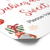Winter Merry Little Christmas Baby's zijn zoet Poster (Hoek)
