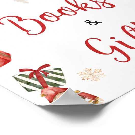 Winter Merry Little Christmas Boeken en Geschenken Poster (Hoek)