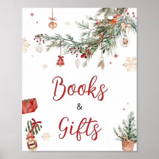 Winter Merry Little Christmas Boeken en Geschenken Poster (Voorkant)