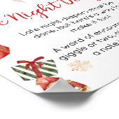 Winter Merry Little Christmas Late Night Luiers Poster (Hoek)