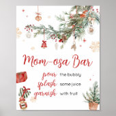 Winter Merry Little Christmas Mom Osa Bar Poster (Voorkant)
