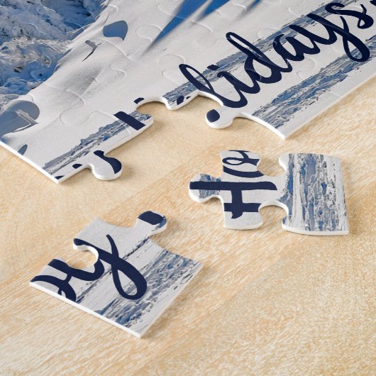 winter met sneeuwbedekking legpuzzel (Zijkant)