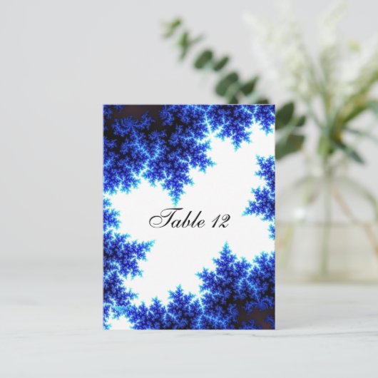 Winter Met tafelzitplaatsen Briefkaart (Staand voorkant)