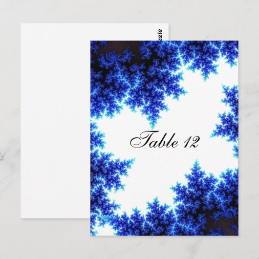 Winter Met tafelzitplaatsen Briefkaart (Voorkant / Achterkant)