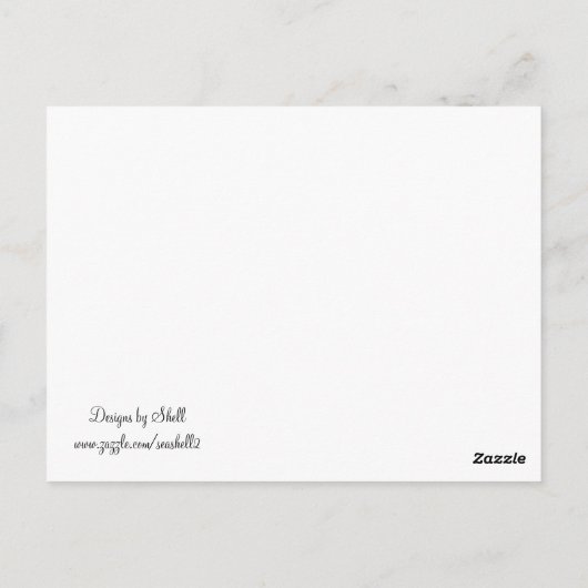 Winter Met tafelzitplaatsen Briefkaart (Achterkant)