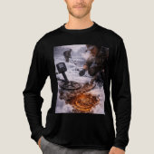 Winter Metal Detecting Long Sleeve Tri-Blend Shirt (Voorkant volledig)
