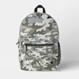 Winter Militair Camouflagepatroon Bedrukte Rugzak