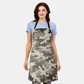 Winter Militair Camouflagepatroon Schort (Gedragen)