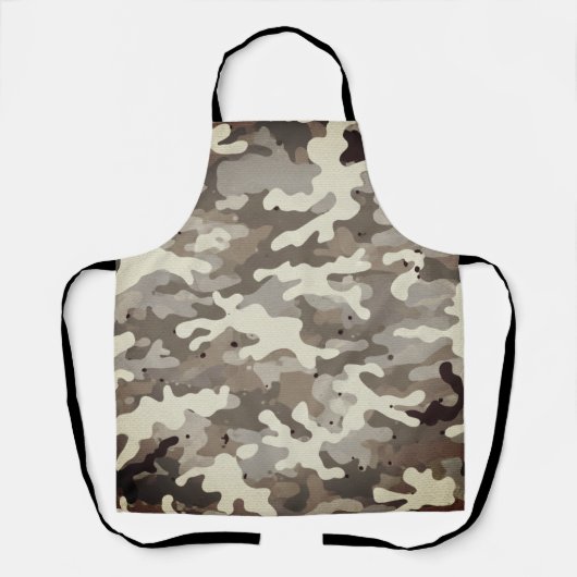 Winter Militair Camouflagepatroon Schort (Voorkant)