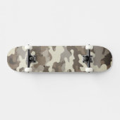 Winter Military Camouflage Pattern Persoonlijk Skateboard (Horizontaal)