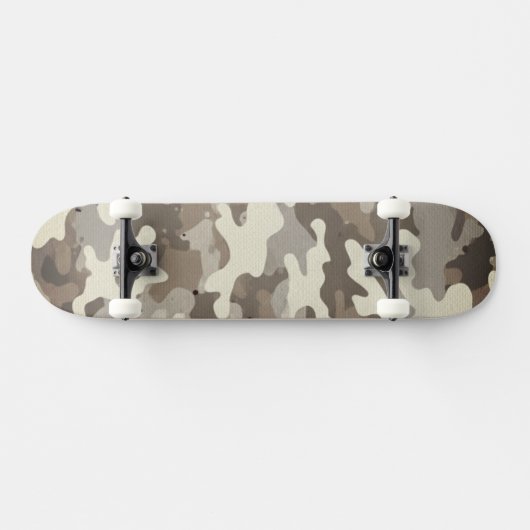 Winter Military Camouflage Pattern Persoonlijk Skateboard (Horizontaal)