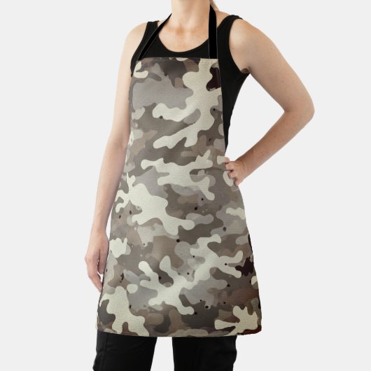 Winter Military Camouflage Pattern Schort (Insitu)