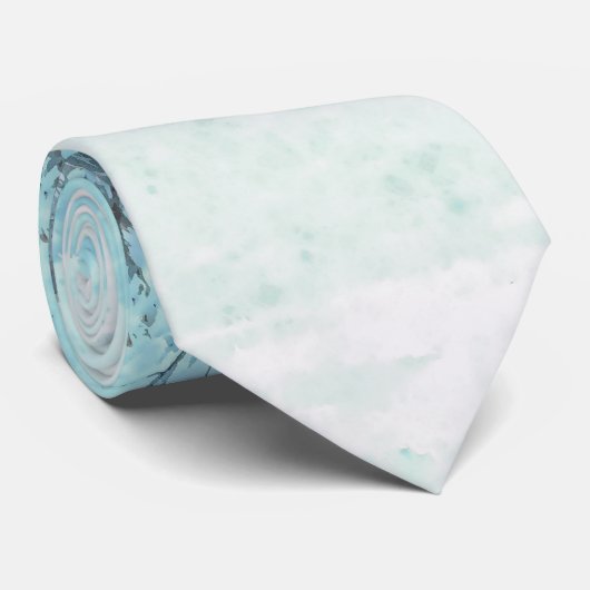 Winter Mimosa Painterly Stropdas (Opgerold)