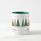 Winter Minimal Pine Tree Gepersonaliseerde Kerst Mok (Midden)