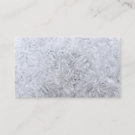 Winter Minimalist Digital Nomad Freelancer White Visitekaartje (Achterkant)