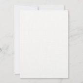 Winter minimalistische dennen elegante chique trou kaart (Achterkant)