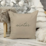 Winter: Minimalistische feestdagen Kussen<br><div class="desc">Het ontwerp biedt handgeschreven lettertypen en een modern,  minimalistisch ontwerp. Uitzicht de link collectie op deze pagina om alle overeenkomende objecten in dit prachtige ontwerp te bekijken of zie hier het collectie: https://bit.ly/3Be0KHr</div>