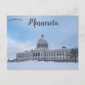 Winter Minnesota State Capitol St Paul Minnesota Briefkaart (Voorkant)