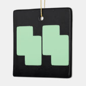 Winter Mint 5 | MERRY CHRISTMAS | m3galleryStudio Keramisch Ornament (Links)