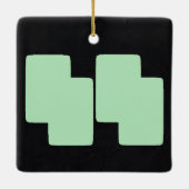 Winter Mint 5 | MERRY CHRISTMAS | m3galleryStudio Keramisch Ornament (Achterkant)