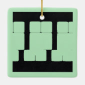 Winter Mint 7 | MERRY CHRISTMAS | m3galleryStudio Keramisch Ornament (Achterkant)