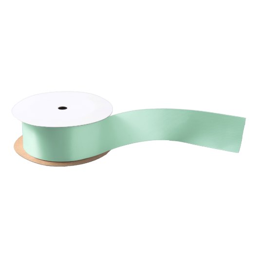 Winter Mint Effen Kleur 1.5 inch Satijnen Lint (Spoel)
