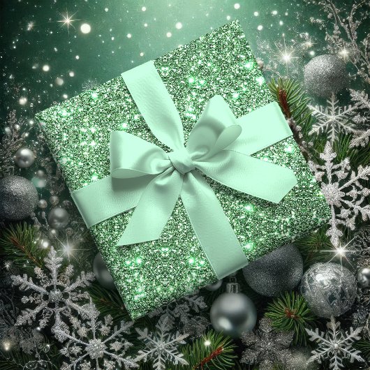 Winter Mint Effen Kleur 1.5 inch Satijnen Lint