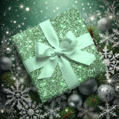 Winter Mint Effen Kleur 3 inch Satijnen Lint