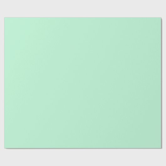 Winter Mint Solid Color Cadeaupapier (Vlak)