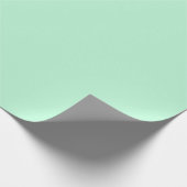 Winter Mint Solid Color Cadeaupapier (Hoek)