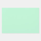 Winter Mint Solid Color Inpakpapier Vel (Voorkant 3)